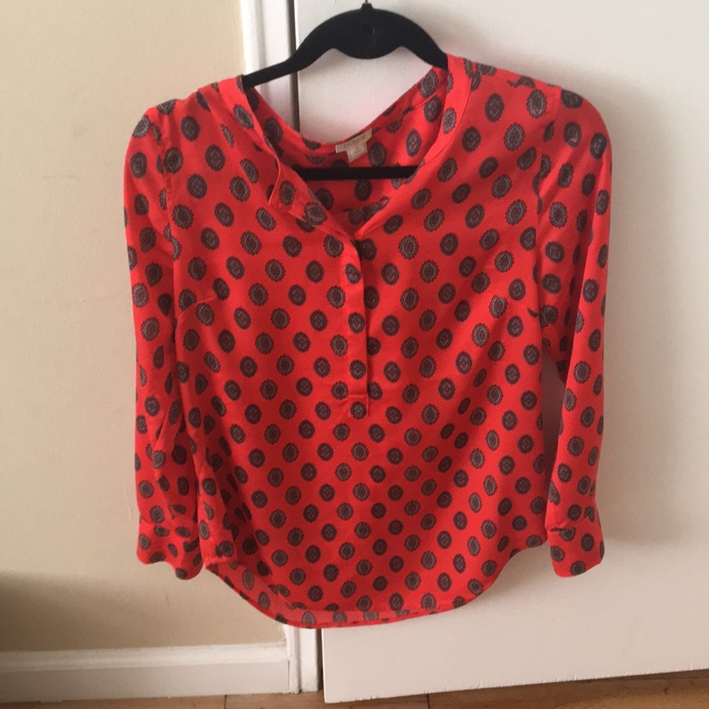 Petite Drapey Henley tunic